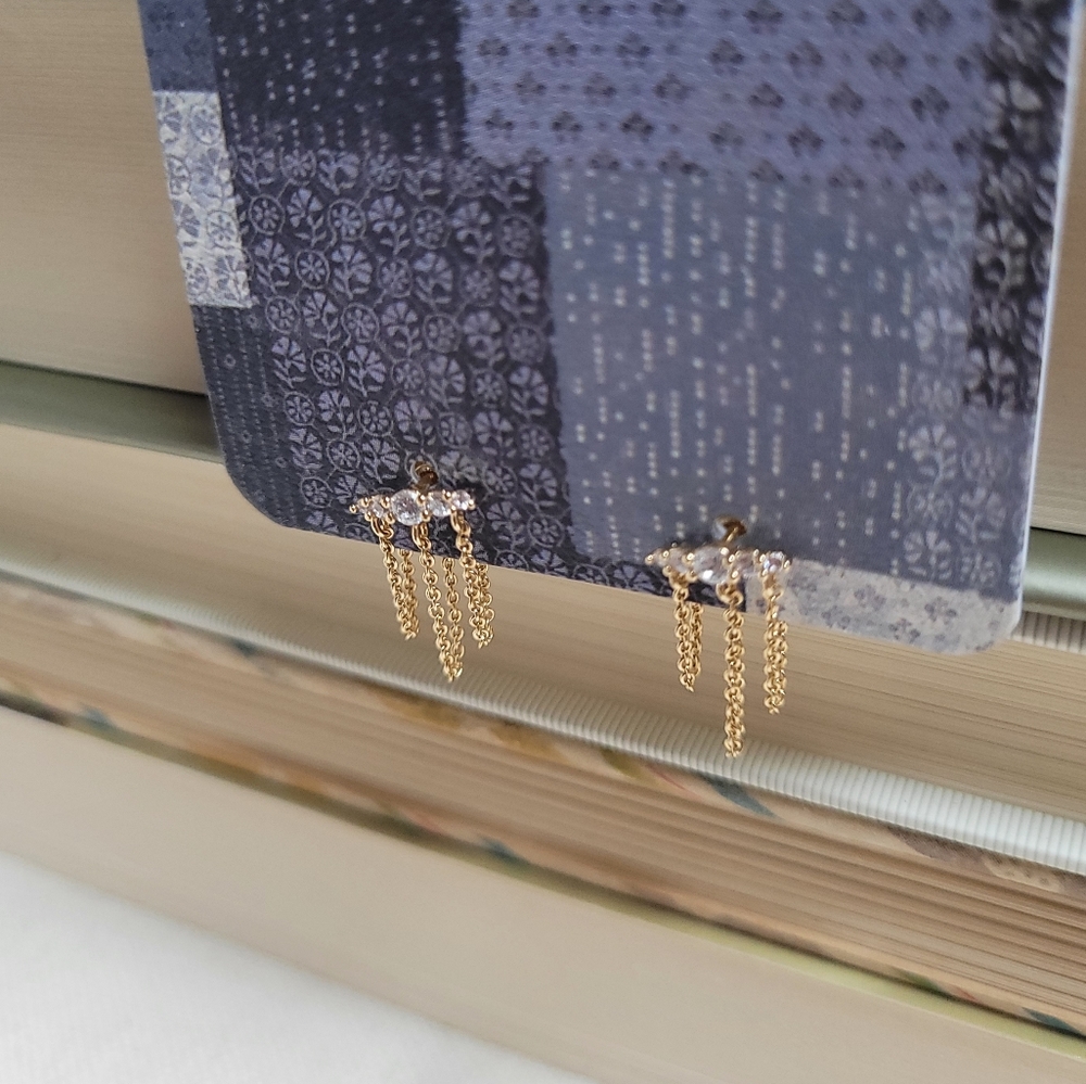Anthropologie Delicate Chain Earrings